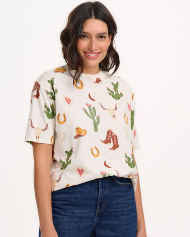 Kinsley Cowgirl Relaxed T-Shirt By Sugarhill Brighton