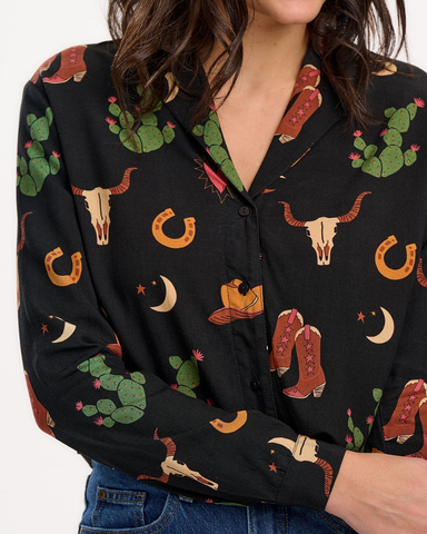 Micah Revere Cowgirl Shirt By Sugarhill Brighton