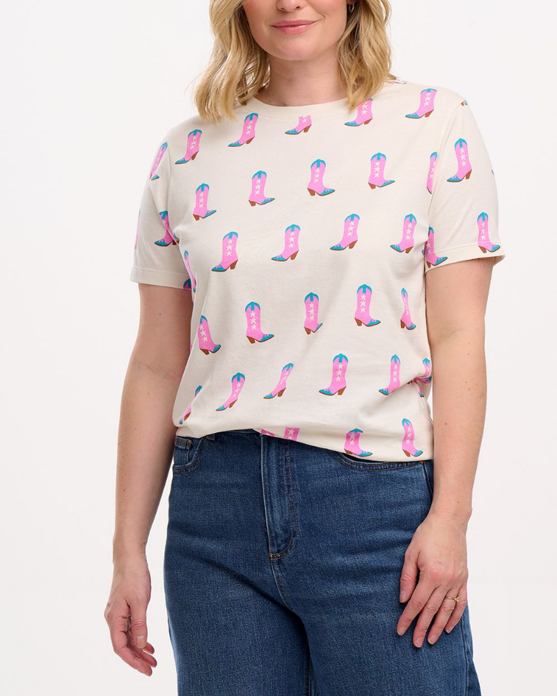 Maggie Cowgirl Boots T-Shirt By Sugarhill Brighton