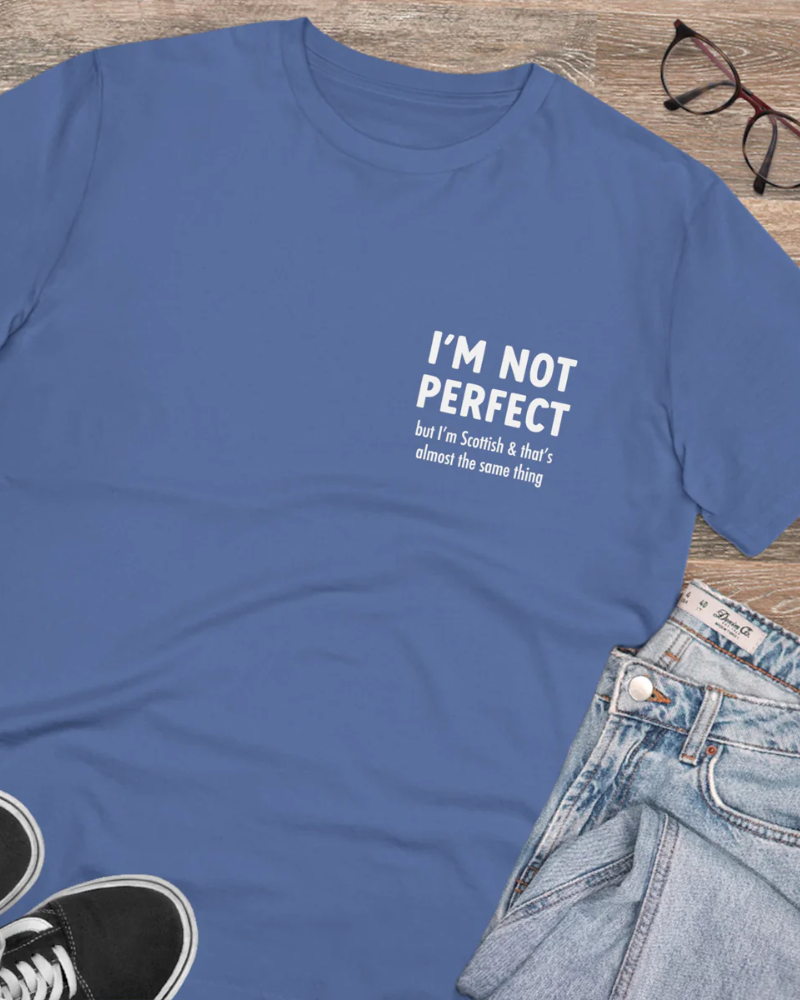 I'm Not Perfect, I'm Scottish Map Unisex T-Shirt by Gillian Kyle