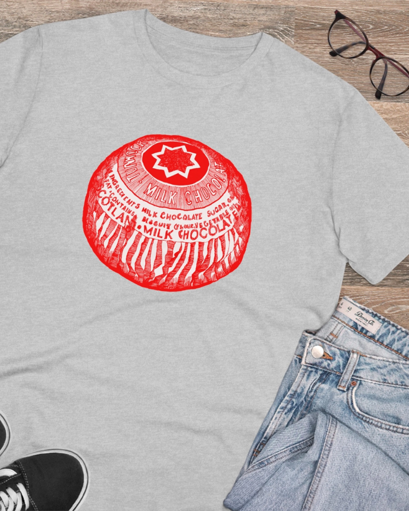 Tunnock's Tea Cake Unisex T-Shirt by Gillian Kyle