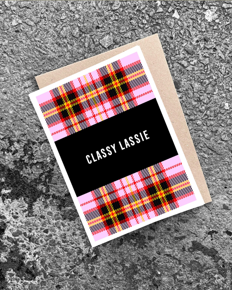 Classy Lassie Greeting Card