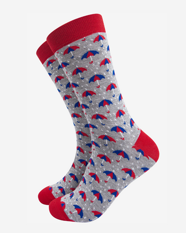 Umbrella Print | Men's Bamboo Socks