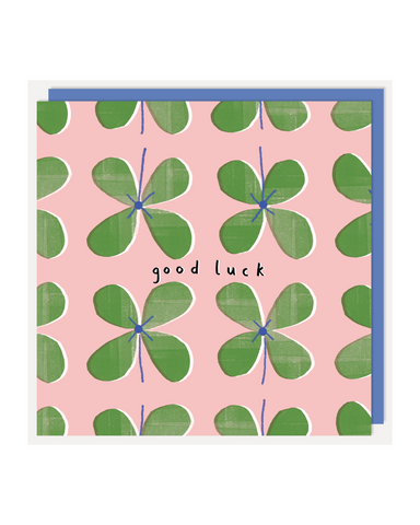 Good Luck Clover Greeting Card