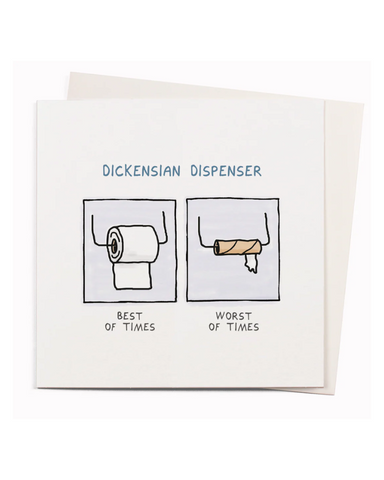 Dickensian Dispenser Greeting Card