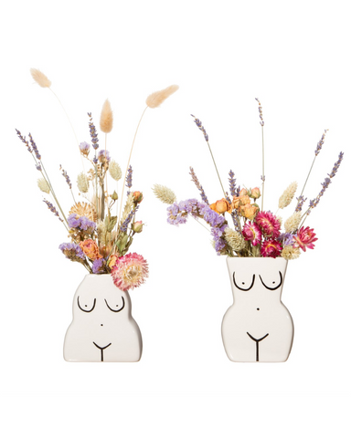 Female Form Bud Vases Set of Two