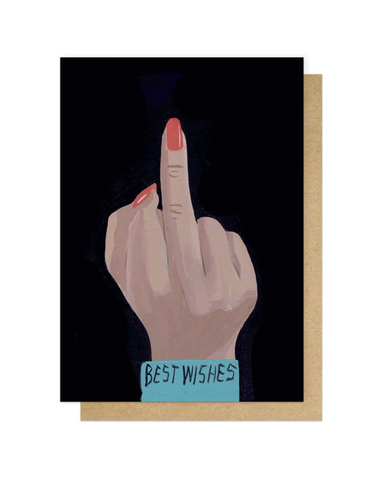 Best Wishes Finger Card