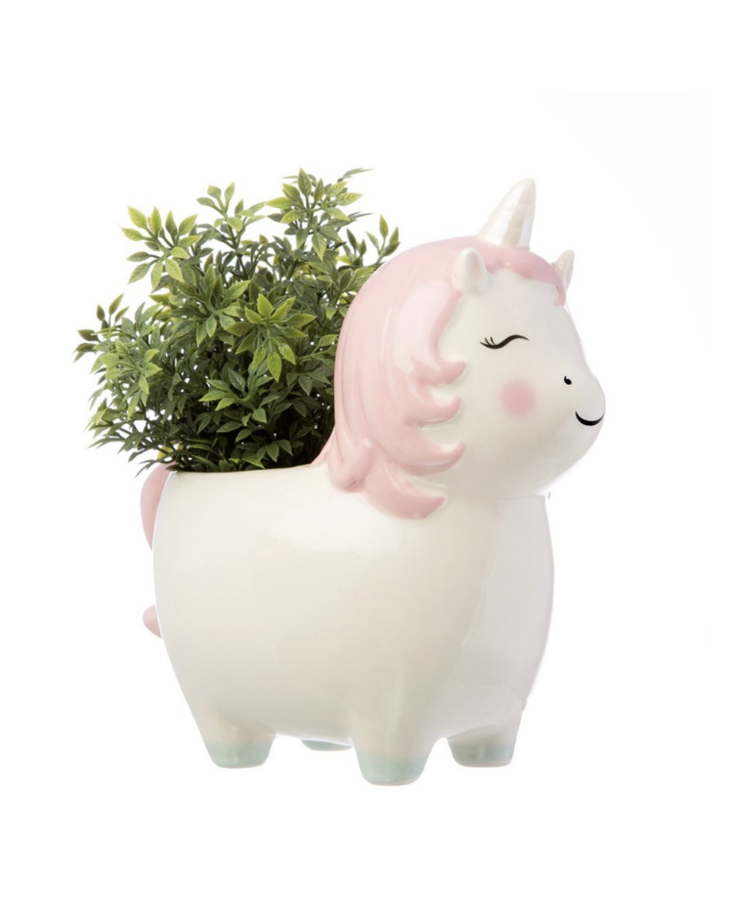 Rainbow Unicorn Pearlised Planter