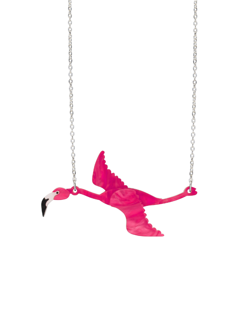 Flying Flamingo Necklace