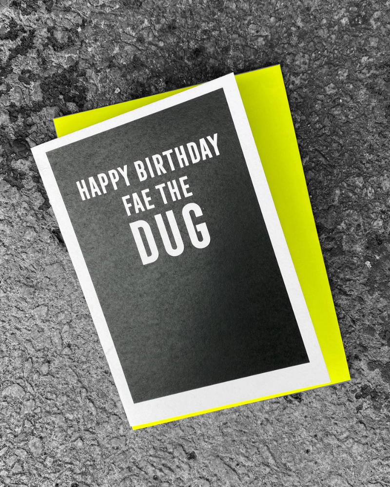 Happy Birthday Fae The Dug Card