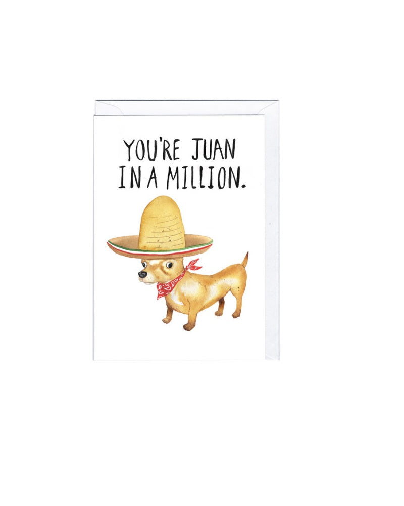 Juan In A Million Greeting Card