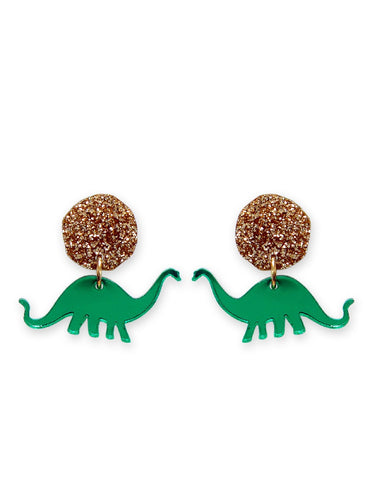 Jurassica Apatosaurus Dinosaur Earrings