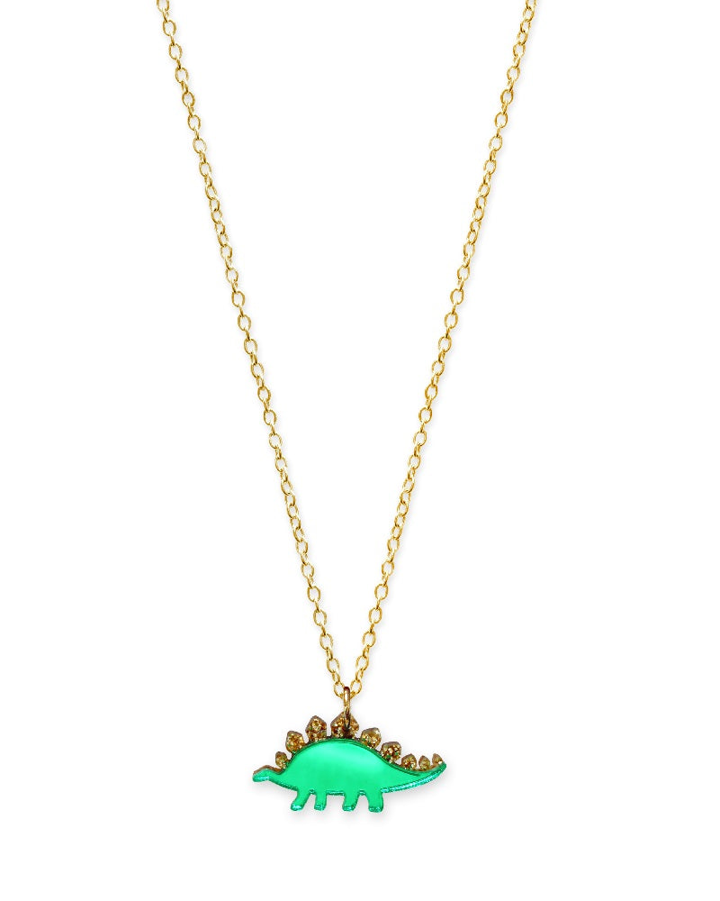 Jurassica Mini Steogosaurus Dinosaur Pendant Necklace