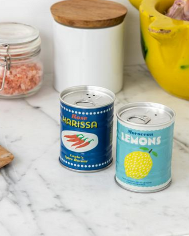 Lemon & Harissa Salt & Pepper Set