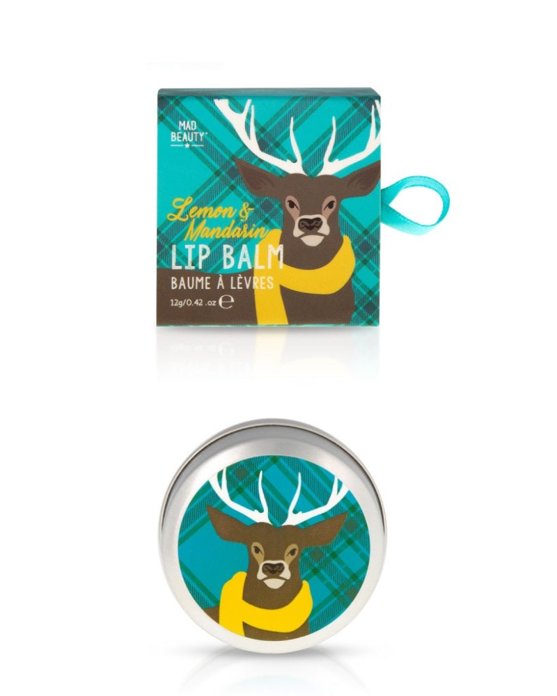 Scottish Stag Deer Lemon And Mandarin Scented Lip Balm