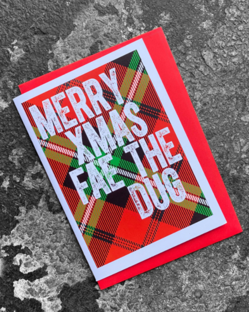 Merry Christmas Fae The Dug Christmas Card