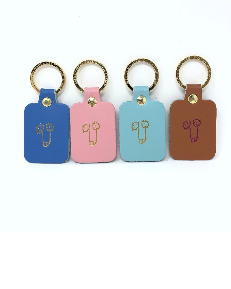 Willy Leather Keyring By Ark Colour Design